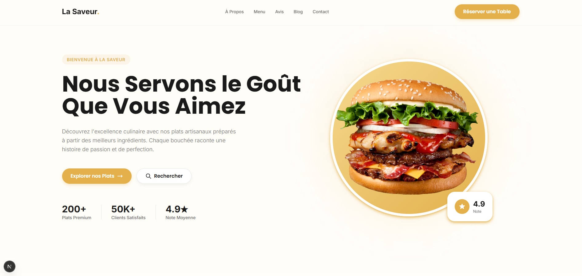 Aperçu du projet La Saveur réalisé par Helveit