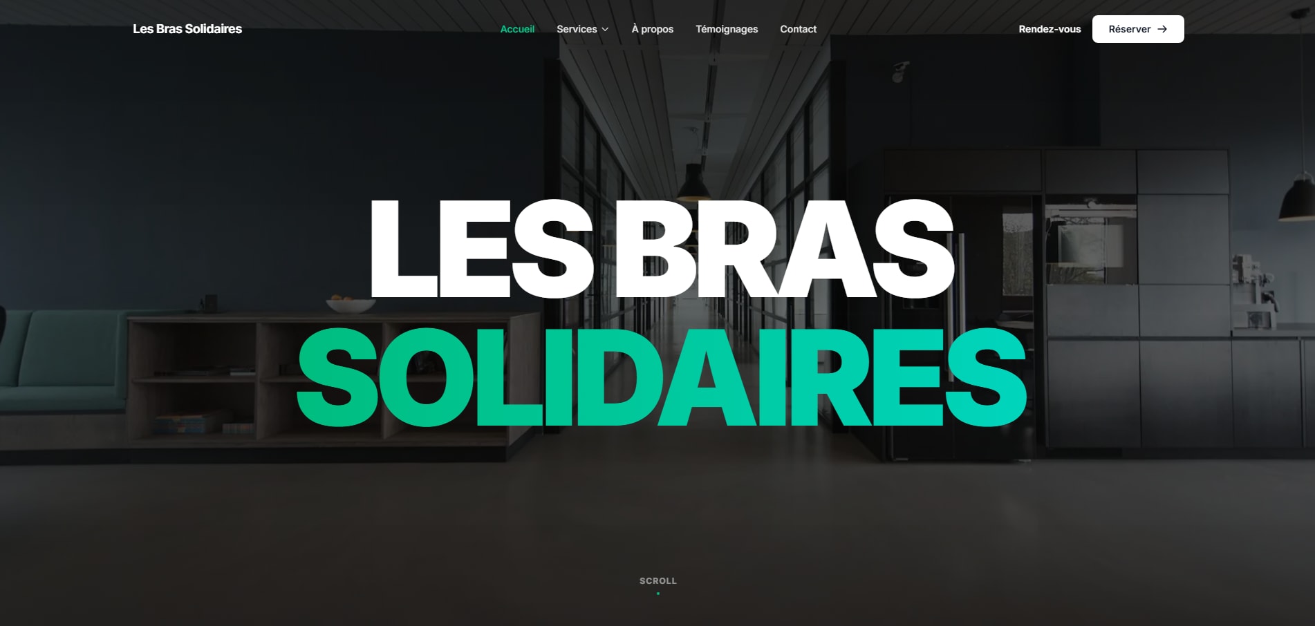 Aperçu du projet Les Bras Solidaires réalisé par Helveit